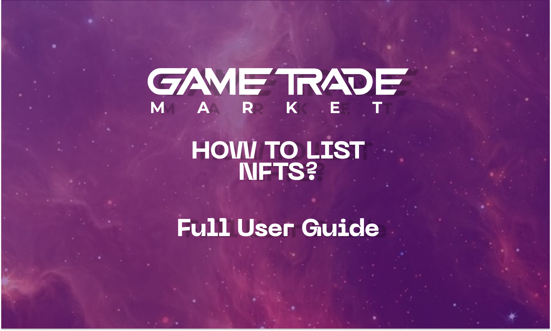 How to list NFT on GameTrade.market?