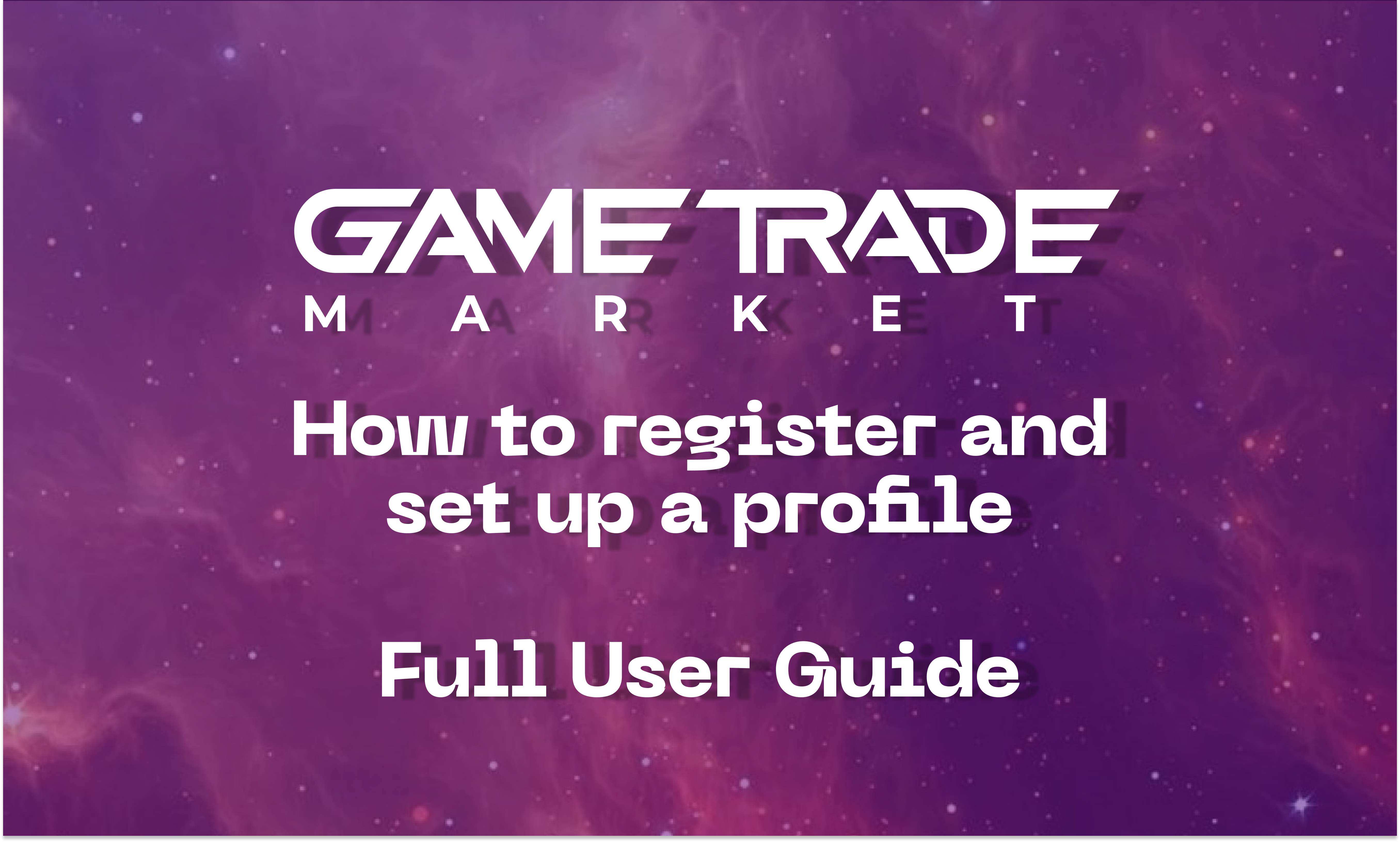 How to register and set up a profile?